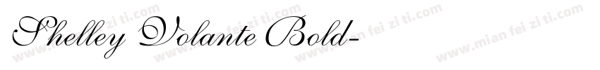 Shelley Volante Bold字体转换